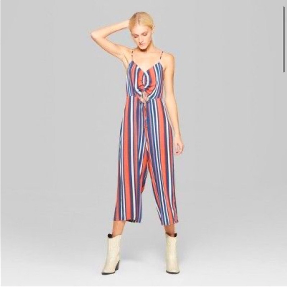 Striped jumpsuit